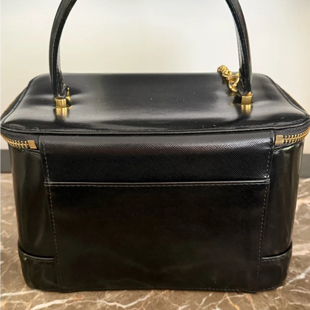 Versace Black Leather Toiletry bag w Charms NWOT - Picture 5 of 14